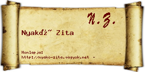 Nyakó Zita névjegykártya